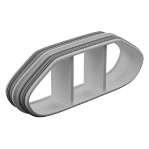 СПВ ПЭО Н-163х68 ниппель из АБС-пластика для СПВ ПЭО, с 2 уплотнительными резинками, 163х68