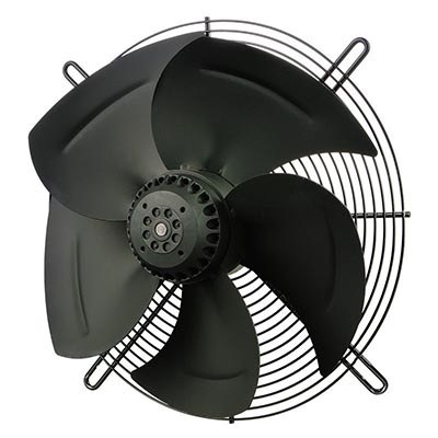 Вентилятор осевой YWF4E-400B-102/47-G нагнетающий на плоской сетке (3700 m³/h)
