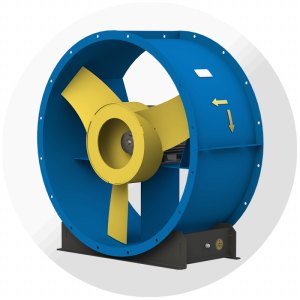 Осевой вентилятор ВО-14-320 №3,55, Ø355 мм