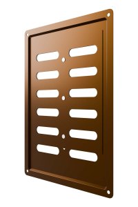 Решетка вентиляционная MER регулируемая 150х200 окрашенная сталь Metallic brown ERA