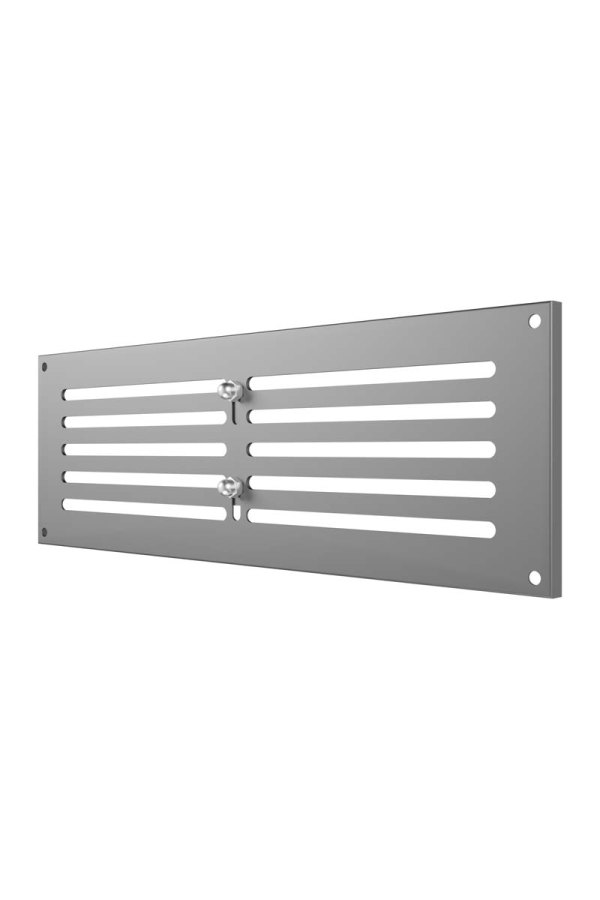 Решетка вентиляционная МЕР-В регулируемая 300х100 окрашенная сталь серый ERA