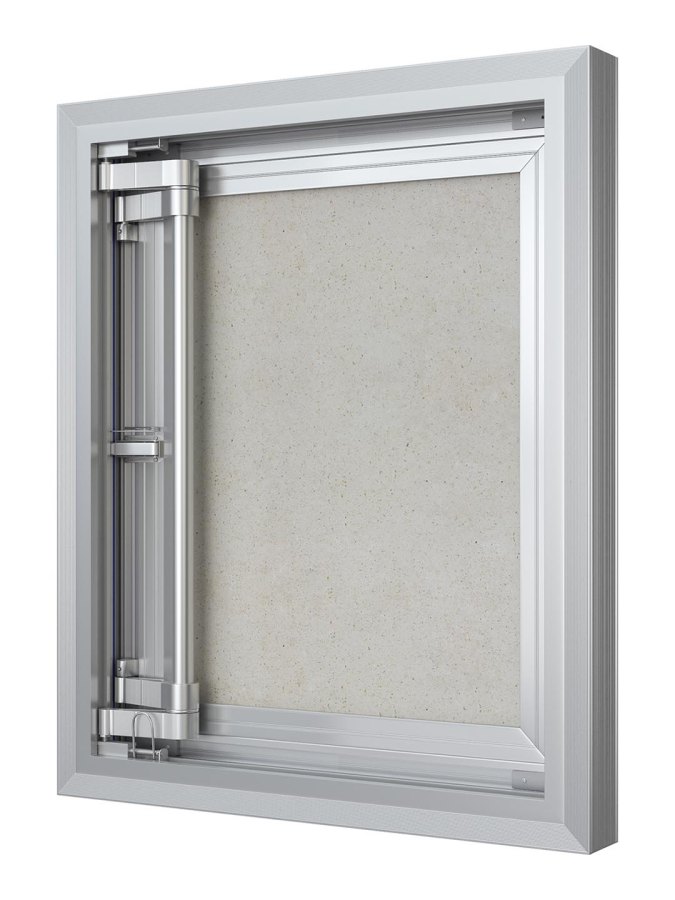 Люк ревизионный D Ceramo Comfort 500х600 скрытый монтаж усил.петля алюминий EVECS